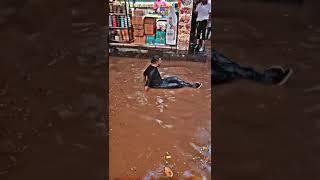 #Watch- Smart City resident enjoying the floods in Panjim!