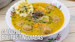 Caldo de Bolitas Tinguiadas