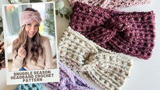 Snuggle Season Crochet Headband - Free Crochet Headband Pattern in Baby to Large Adult