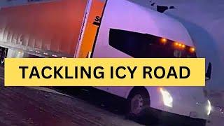 California Shows How Tesla Semi Tackles Icy Roads