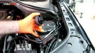 2011-2019 Mercedes-Benz GLE 350 - How to Check & Add Engine Coolant (Antifreeze)