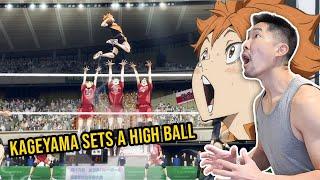 Kageyama Sets A High Ball To Hinata  | Volleyball Coach Reacts to HAIKYUU Dumpster Battle 3/4