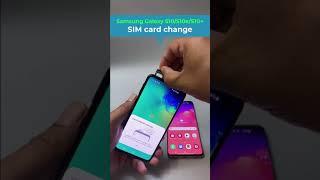 13. How to change “SIM card” in a Samsung Galaxy S10/S10e/S10+. #samsunggalaxy #smartphone