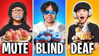 DEAF, BLIND, & MUTE BAKING CHALLENGE!! | The Shluv Family