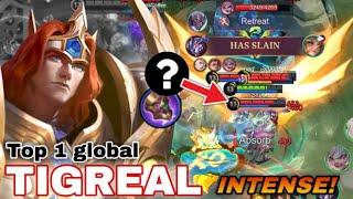 GODLY TIGREAL!!! BUILD THIS ITEM TO STOP THAMUZ & ALPHA | Tigreal Best Build 2024 | MLBB