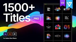 1500+Titles Pro v3 | Review | EasyEdit.Pro | After Effects Tutorial | Effect For You