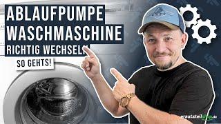 Ablaufpumpe Waschmaschine wechseln - so geht es!