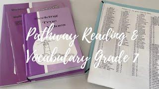 Pathway Reading & Vocabulary Grade 7 Homeschool Curriculum Flip-Through