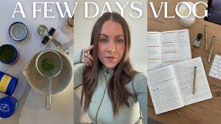 COZY & PRODUCTIVE DAYS | opening up, building new habits & trying new matchas