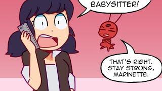 Babysitter Marinette!? Miraculous Ladybug Comic Dub