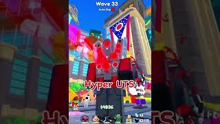 Hyper UTS vs Titan Clover! #roblox #toilettowerdefense