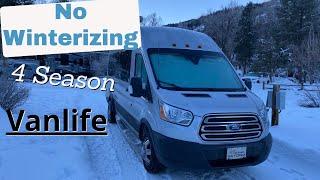 Vanlife - How I keep my van ready to go in all 4 seasons WITHOUT winterizing!