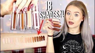 TESTING NEW MAKEUP REVOLUTION CONCEAL + DEFINE CONCEALER *ALL SWATCHES* | sophdoesnails