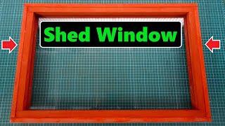 DIY Scrap Wood Shed Build Part 2 - Making the Window Frame