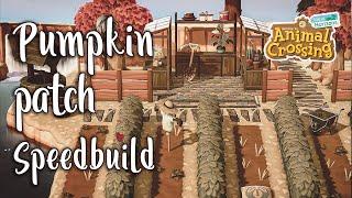 Building a Halloween inspired pumpkin patch! | Speedbuild | Animal Crossing New Horizons