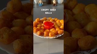 Trending recipe of crispy sooji balls #shorts #recipe #crispy #sooji #snacks