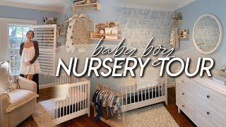 BABY BOY NURSERY TOUR | vintage, simple, & cozy boy nursery transformation 