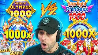 GATES OF OLYMPUS 1000 vs STARLIGHT PRINCESS 1000!! WHICH IS BETTER?! (Bonus Buys)