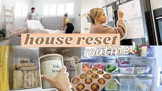 HOUSE RESET 2022/ FULL Routine/ Clean + Organise your Home/ Meal Plan, Healthy Food Prep /Steph Pase