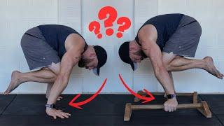 MAKE PLANCHE EASIER Parallettes Versus Floor