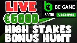 OPENING HIGH STAKE BONUSES - LIVE $6000 BONUS HUNT - !BC TO WIN $50  - SUBSCRIBE- Online Slot Stream