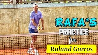 Rafael Nadal Practice Session for Roland Garros 2024