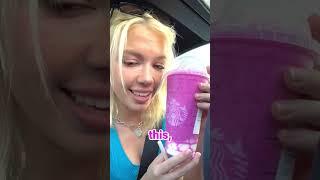 Trying VIRAL Starbucks drink! #shorts