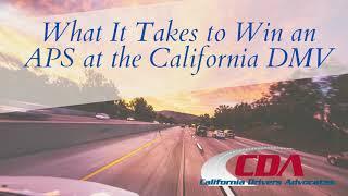 How Can I Win My Administrative Per Se (DUI) Hearing at the California DMV?