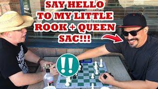 Gnarly Rook AND Queen Sac Makes Stockfish Go Nuts! Cobra Chris vs Philly Ray