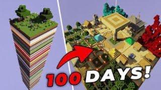 Minecraft 100 Days, But It's a Random Layer One Chunk! (HINDI) #1