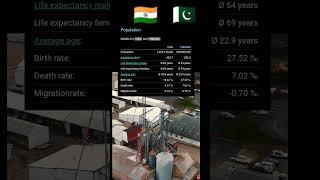 India vs Pakistan  comparison #shorts