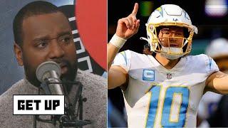 GET UP | Chris Canty explains why QB Justin Herbert makes Chargers the biggest threat in NFC West