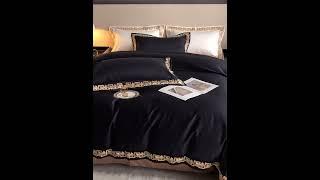 Baroque Black Duvet Cover Set  #bedroominspo #duvet #homedecor #bedding #bedroom #bedroomset