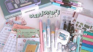 back to school supplies haul + GIVEAWAY ️ college student