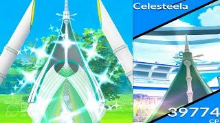 World First Ever Shiny Celesteela Raid in #pokemongo