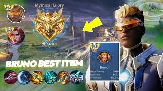 PART 2 BRUNO WITH TOP TANK MYTHICAL GLORY 53STAR SOLO RANK l MLBB