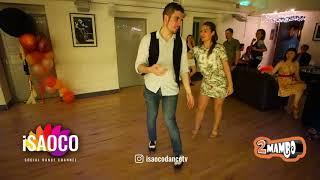 Anastasiya Morozova and Markos Karmazin Salsa Dancing in 100th 2mambo social, Sunday 13.05.2018