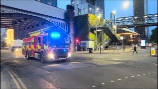 Greater Manchester Fire & Rescue Service Scorpion Appliance Responding