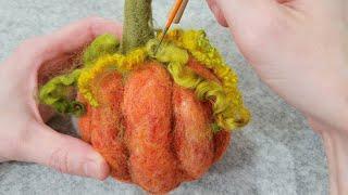 Needle Felting For Beginners: Fairytale Pumpkin - Easy Fall Tutorial