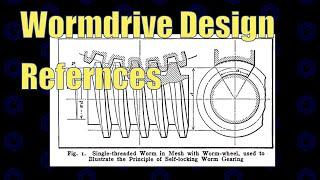 Worm Drive Design References