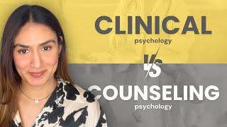 Differences between a clinical and counselling psychologist