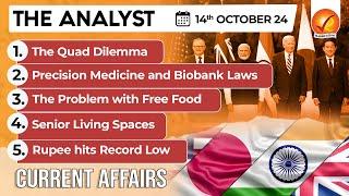 Current Affairs Today: The Analyst 14 October 2024 | Newspaper Analysis | Vajiram And Ravi