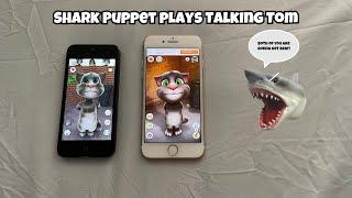 SB Movie: Shark Puppet plays Talking Tom!