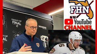 Florida Panthers Coach Paul Maurice Talks Barkov Injury, Edmonton Oilers on SCF Off Day