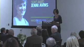 Jenni Avins Speaks at CUNY J-School Gala 2010