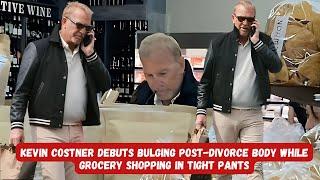 Kevin Costner debuts bulging post-divorce body while grocery shopping in tight pants