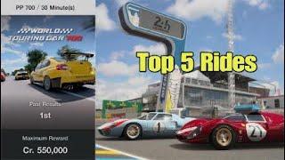 GT7 Le Mans 700 Top 5 List