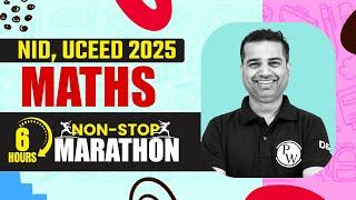 Maths Marathon (One Shot) | Non-Stop Practice for NID & UCEED 2025