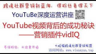 YouTube运营教程之YouTube视频背后的成功秘诀——营销插件vidIQ