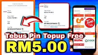 cara claim pin topup free RM5 terkini 2024 | Daftar terus dapat